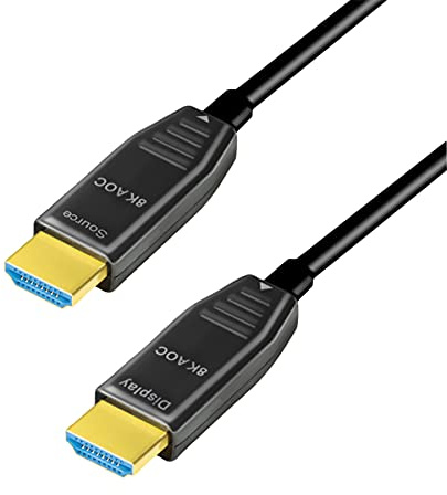 LogiLink CHF0113 - HDMI Connection Cable AOC (Active Optical Cable), 8K/60 Hz, Black, 20 m