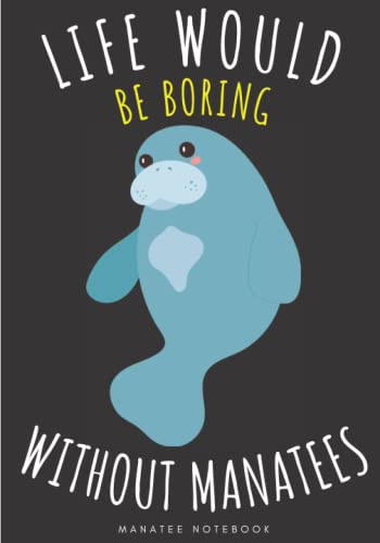 Manatee Notebook: Large Lined Journal For Your Daily To do List Note | 100 pages Decorated With Small Marine Mammals Face Designs and Manatees Head ... Book Gift to Keep track & Record Information