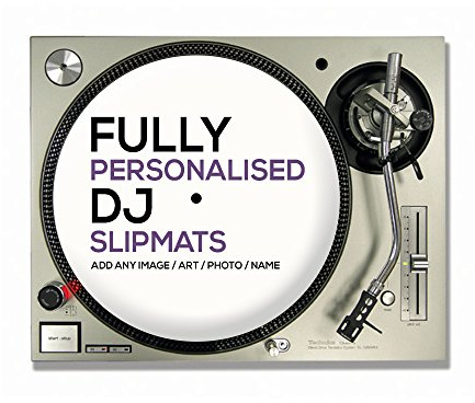 1 Paar personalisierbare DJ-Plattenspieler-Slipmats (Ihr Bild/Logo) (30,5 cm (12 Zoll), 1 Paar