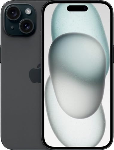 Apple iPhone 15 Plus, 128GB, Black - Locked to Verizon (Renewed)