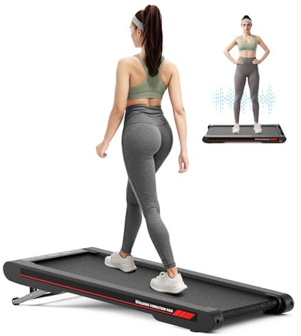 Sperax 4 in 1 Incline Walking Vibration Pad with Bluetooth, Quiet Under Desk Treadmill, Vibration Walking Pad with Remote & APP Control, Ideal for Office or Home