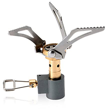 SunaOmni Survival Furnace Stove Mini Oven Outdoor Portable Folding Gas Camping Cooker Silver for Picnic Camping Folding Gas Stove Backpacking Stove Folding Mini Camping Oven Folding Furnace Stove