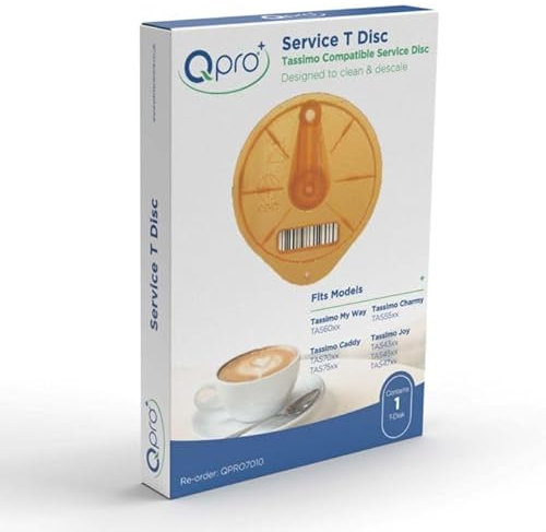 QPRO Orange Service Cleaning T-Disc Clean & Descale Compatible With Bosch Tassimo Caddy, TAS70xx TAS75xx