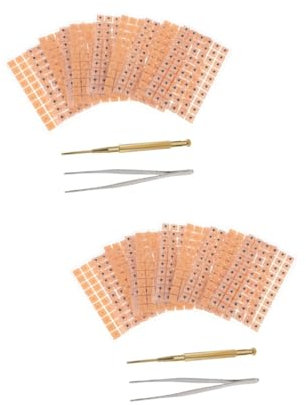 Beaupretty 2juegos Parches De Acupuntura Para Oído Kit De Masaje Auricular Pegatinas Desechables Para Estimulación De Puntos De Acupresión De Estrés y