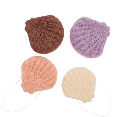 MERRYHAPY 4stücke Umweltfreundliche Gesichtsreinigungsschwämme Aus Sanfte Exfoliation Und Porenreinigung Für Hauttypen Für Zuhause Und Unterwegs