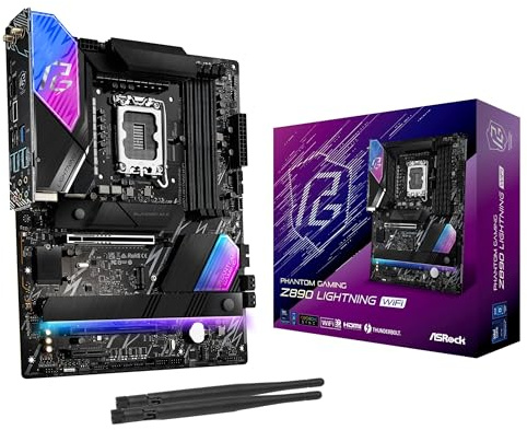 ASRock Z890 Lightning WiFi ATX Motherboard for Intel LGA1851 CPUs