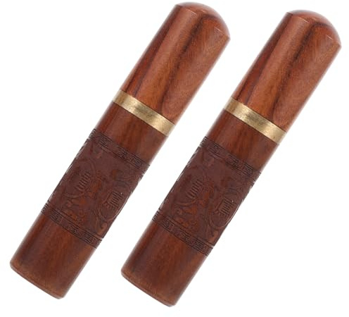 SHINEOFI 2 Pz Scatola per Aghi in Legno infila ago Automatico Macchina da Ricamo Commerciale ago da Cucito Mano Kit Custodia per ago da Cucito Tubo dell'ago Porta Aghi di Legno