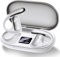 EUQQ Auricolari sportivi Bluetooth Bianco-Con tecnologia Bluetooth 5.4,design aperto,auricolari a conduzione ossea,fino a 50 ore di riproduzione,perfetti per sport,corsa e attività all'aperto