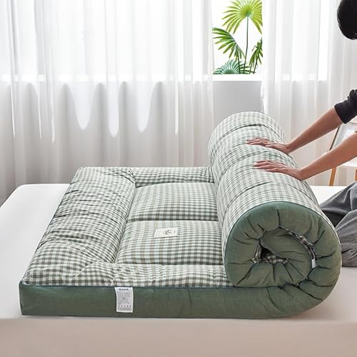 Japansk futonmadrass, förtjockad bärbar tatami-sovdyna, vikbar matta för gästsängar, sovsalar, camping, husvagnar – bekväm och mångsidig