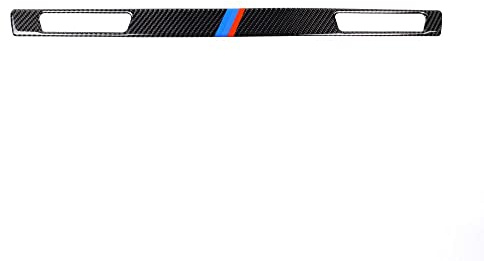 Molduras Interiores De Coche Estilo de coche Interior fibra carbono pegatina copiloto portavasos Panel tira embellecedor accesorios aptos for BMW Serie 3 E90 E92 E93