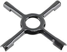 SMALTERIA MECCANICA Support pour casseroles pour cuisson au gaz Couleur moka 130 mm Fabriqué en Italie