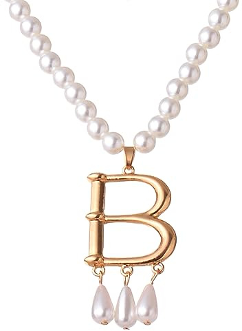 GRACEART Anne Boleyn falskt pärlhalsband, vintage, pärlor, choker, kedja, eleganta halssmycken, En storlek, Skapad Pearl