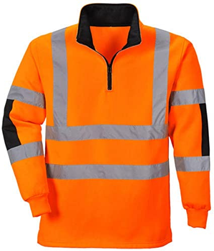 Portwest B308 Felpa Rugby Xenon, Arancione, XS