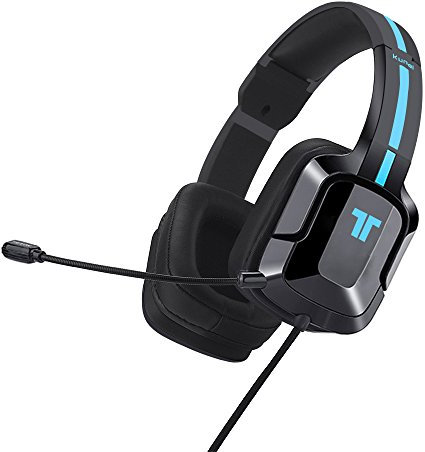 Tritton Kunai+ Casque Gaming PC avec Micro Compatible PS5, PS4, Xbox Series, Nintendo Switch - Haut Parleur 40mm - Casque Gamer Filaire avec Microphone Ajustable Omnidirectionnel et télécommande, Noir