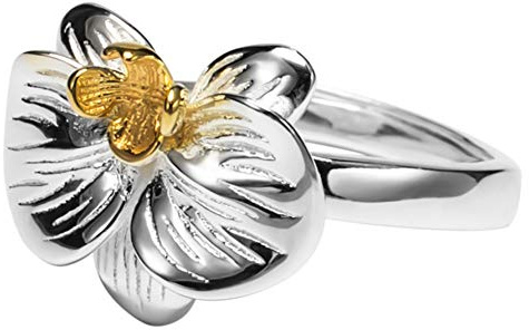 Helen de Lete S925 - Set di orchidee a farfalla in argento Sterling e Argento, cod. 9H8033E