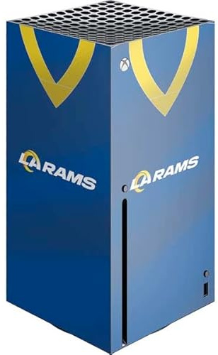 Skinit Decal Gaming Skin Compatible with Xbox Series X Console - Officially Licensed NFL Los Angeles Rams Team Jersey Design