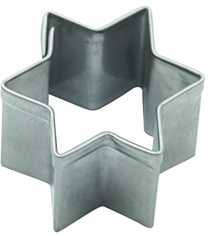 BekkiB - sehr kleine Ausstechform Stern mini - ca. 2,1 cm, ideal für Fondant- und Marzipandeko, Ausstecher aus Edelstahl, spülmaschinengeeignet - 5528