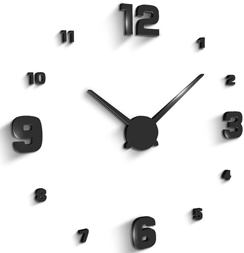 Retoo Wanduhr 70 cm - 130 cm, Flat Mute Decor Geschenk Home Office Nach Hause, Restaurant, Büro und Hotel, Wanduhren, an Einer wohnwand Wohnzimmer, Uhr Wand, Design