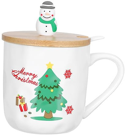 1 Set Weihnachtsbecher, Winter-Party-Geschenk, Weihnachtsbecher, Cartoon-Getränkebecher, rote Trinkgläser, Becher mit Deckel, langlebiger Trinkbecher, schöner Becher aus Holz, Elch Commemoration Day