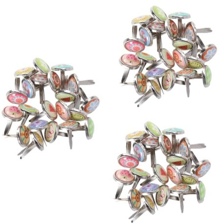 EXCEART 300stücke Mini Brads Pastellfarben Runde Klammern Für Scrapbooking Bastelprojekte Kreative Anwendungen