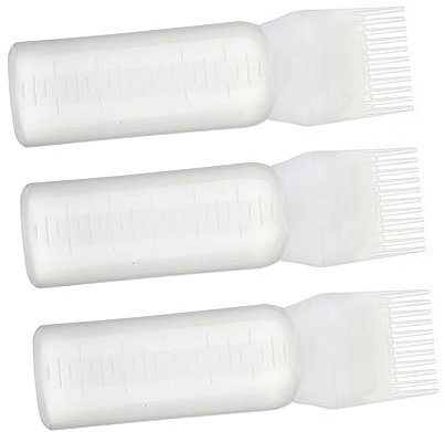 FRCOLOR 3stücke Haarfarbe-applikator-flasche Mit Kamm Und Abgestufter Skala Für Haarfärbemittel Haartönungen Und Kopfhautpflegeprodukte Direct Application Tool