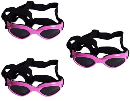 minkissy 3stücke Dog Goggles Für Haustiere Uv-schutzbrille Für Hunde Und Katzen Verstellbare Bequeme Atmungsaktives Design Für Outdoor-aktivitäten