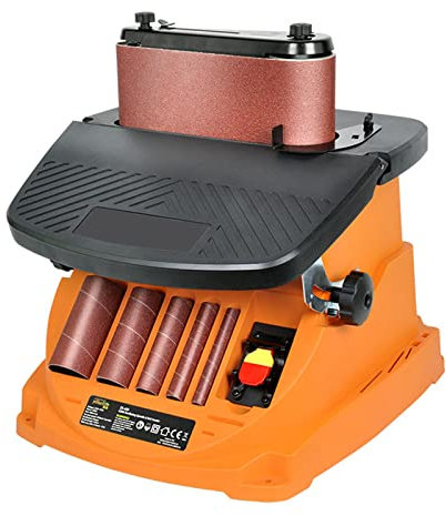 NVYAZJ Mini lijadora de Banda eléctrica Mejorada, máquina portátil de 450 W con Amoladora de 2000 RPM, Pulido de Bricolaje, regulación de Velocidad Continua Ajustable 58OPM, para pulir Madera