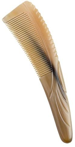 MAGICLULU Massagekamm Aus Ochsenhorn Für Kopfhautmassage Und Entwirren Robustes Hornkamm Mit Glatter Oberfläche Antistatisch Und Langlebig Für Damen Und Herren