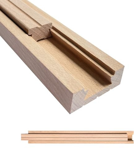 lamxxyoo Guide di scorrimento per cassetti in legno, guide di montaggio centrali, 40 cm, kit di ricambio per cassetti inferiori (L001-40 cm)