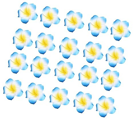 JEWEDECO 50stücke Eva Frangipani Haaraccessoires DIY Haarnadeln Im Hawaii-Stil Dekorative Blumen Für Strandpartys Hochzeiten Und Festivals