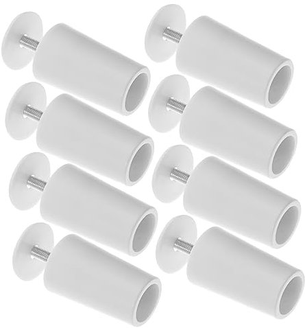 Cabilock Shutter Stopper Plastic Blind Stopper Fasteners Roller Shutter Repair Parts with Nut Core 8pcs White for Window Blinds Home Office Use
