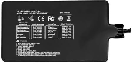 SRKATI Wärmematte für Sämling Reptilien-Wärmematte mit verstellbarem Thermostat für den Innenbereich, Terrarium-Heizung, Gartenpflanzen, Blumen-Wärmepad heizmatte(36W)