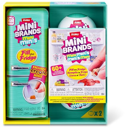 Mini Brands Fill The Fridge S1 Playset + 2pk INT Capsules