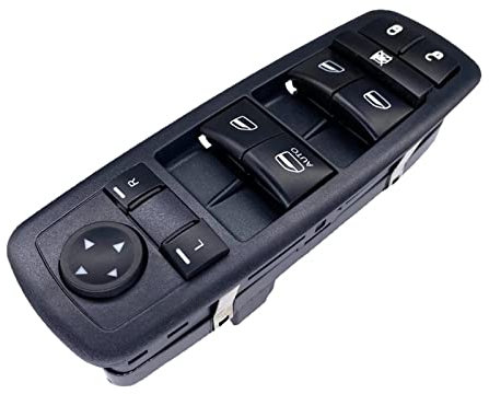 Bouton de commutation de fenêtre Interrupteur de commande de porte de fenêtre électrique côté conducteur gauche pour Dodge pour Journey 2011-2016 2.4L 3.6L V6 68084001AB Commutateur de commande de vit