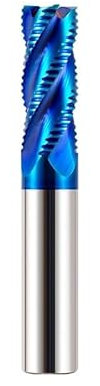 Brocas de fresado 1cps, fresa de extremo de carburo, fresa de 4mm-12mm, fresa de extremo de desbaste, broca enrutadora CNC en espiral de 4 flautas, herramienta de fresado de Metal(4xD4x10x50L)