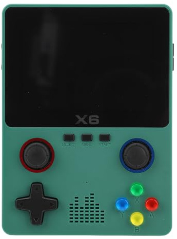 SUNGOOYUE Consola de Burla Portátil HD Retro con Funciones de Chip de Alto Rendimiento, Admite Juegos de Emuladores para Adultos, Incluye una Tarjeta de Memoria de 32 G (Green)