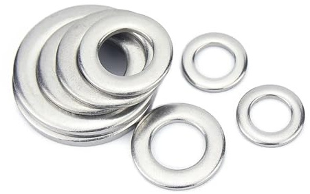 LDHNFBYV Rondella Piatta in Acciaio Inossidabile 316 M2-M4 M5 M6 M8 M10 M12 M14 M16 M18 M20 M22 M24(M6X18X1.5-5PCS)