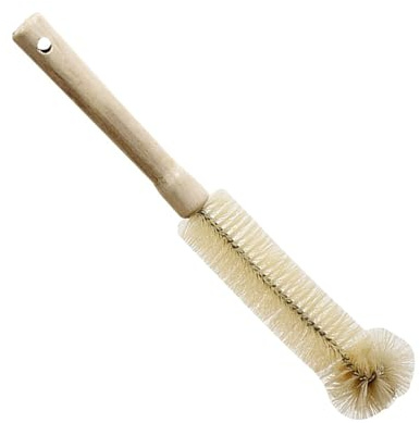 Brosse De Nettoyage - Brosse De Nettoyage pour Bouteilles d'eau avec Poils Doux en Nylon Dense Et Manche en Bois - Ergonomique pour Biberon, Tasse, Verre, Paille, Carafe Et Gobelet