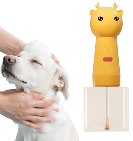 Dispenser di Sapone Schiumogeno Contenitore Sapone, Flacone Lozione, | Dispenser Elettrico Shampoo Schiumogeno Lavaggio Gatti Forniture Bagno Animali Vasca