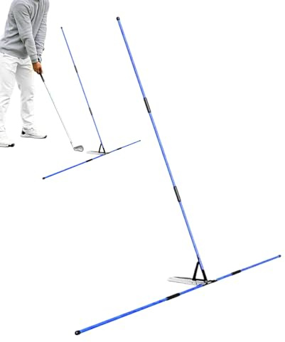 Generico Golfpinnar - Golfövning med justerbar svängstång, justering för optimerade övningsperioder | Stickar för inomhusövning, markeringar, i gården