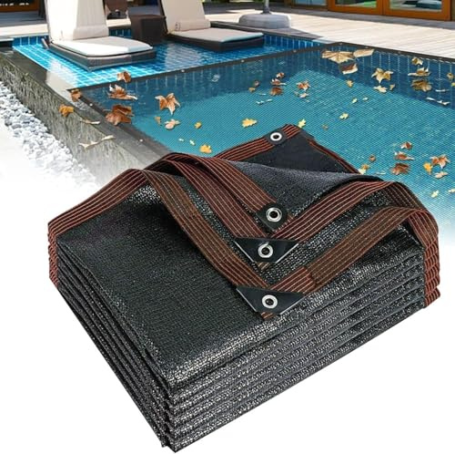 Rete protettiva per piscine di alta qualità, resistente, per piscine interrate e fuori terra, raccoglifoglie e parasole rettangolare, 4 x 6 m