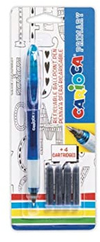 Carioca Primary Stylo à bille Bleu 1pièce(s) - Stylos à bille ( couleur aléatoire , Stylo à bille, Acier inoxydable, Fin, 1 pièce(s))