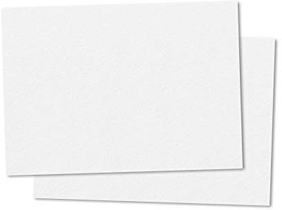 50 Blatt - 300g A5 Dickes Papier Fotokarton, Karteikarten Kartonpapier Tonkarton Pappe, Weiß