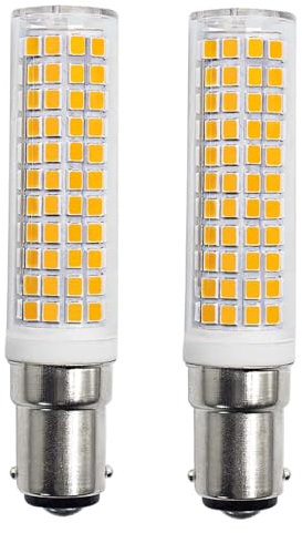 TRIJZHOU 2er Pack B15d LED Lampe 7W Ersetzt 70W 75W 100W Halogenlampe Warmweiß 220V 230V 3000K 890lm Maiskolben Leuchtmitteln 2er Pack [MEHRWEG]