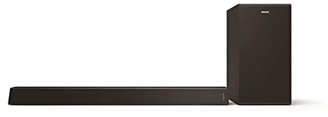 Philips B7305 2.1 Channel 300 Watts Dolby Audio Performance Soundbar Speaker with Wireless Subwoofer, HDMI ARC (TAB7305)