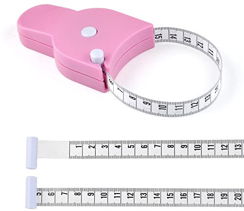 WINTAPE Metro per Misurare Corpo, Metro da Sarta, Centimetro per Misurazione Corpo 150 cm / 60 pollici, Metro da Sarta Morbido, misurazioni del corpo