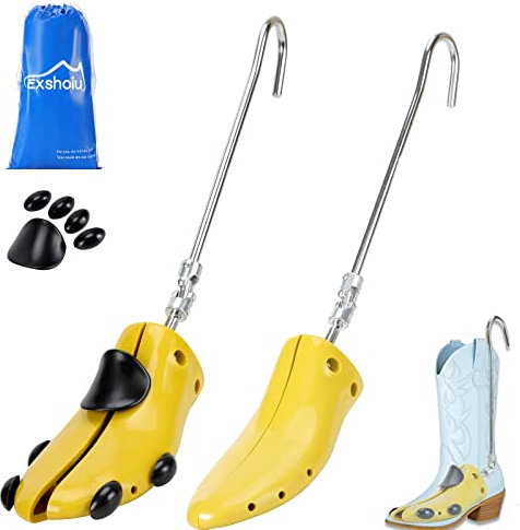 Exshoiu Schuhspanner, Schuhdehner für Stiefel, Stiefeldehner für Breite Füße, Ein Paar Verstellbare Schuhdehner Schuhweiter Stiefeletten Herren und Damen