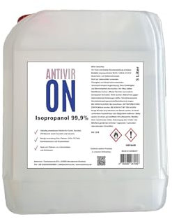 Isopropanol Isopropylalkohol 99,9% IPA 5l Entfetter Antiviron Nagellackentferner 1x 5 Liter