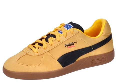 Puma Unisex-Hallenschuh für Handball, Sun Stream Black-Caramel Latte, 10.5 UK