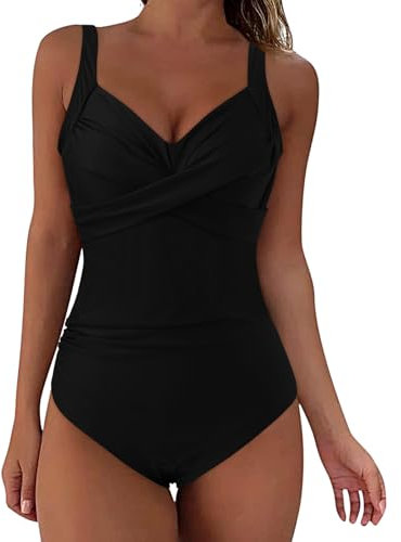 Generico Costume Donna Nuoto SGAMBATO Pantaloncini Costume Donna Mare Scarpe Moda Donna 2024 Costumi da Bagno Donna Intero Contenitivo Costume Intero Donna Curvy Modellante